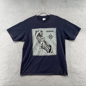 Streetwise Clothing Cali Script T-Shirt in navy Streetwear mens XL